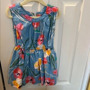 Tea Collection Blue Floral Kids Dress